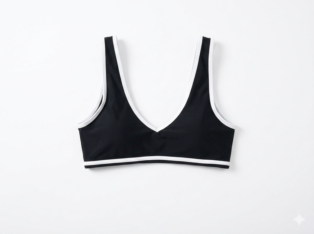 Contrasting Edge Sports Bra