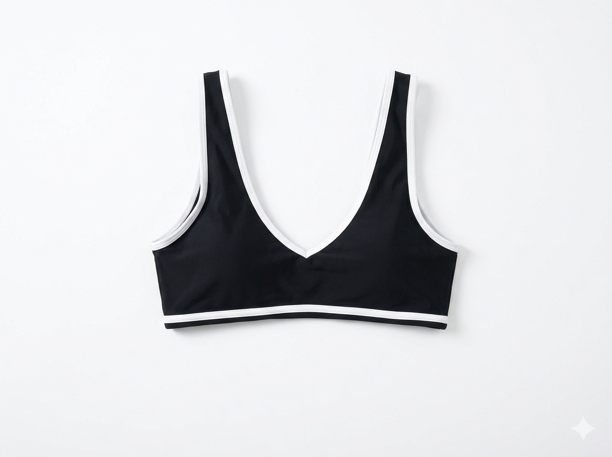 Contrasting Edge Sports Bra
