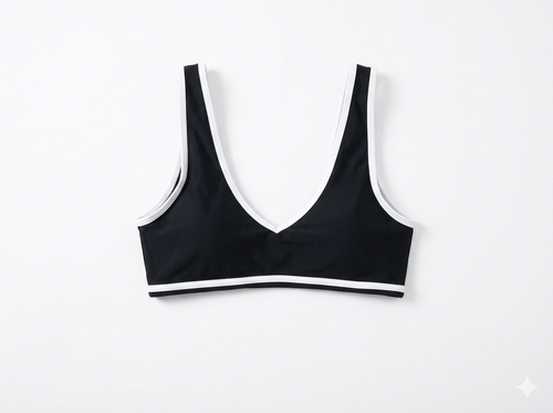Contrasting Edge Sports Bra