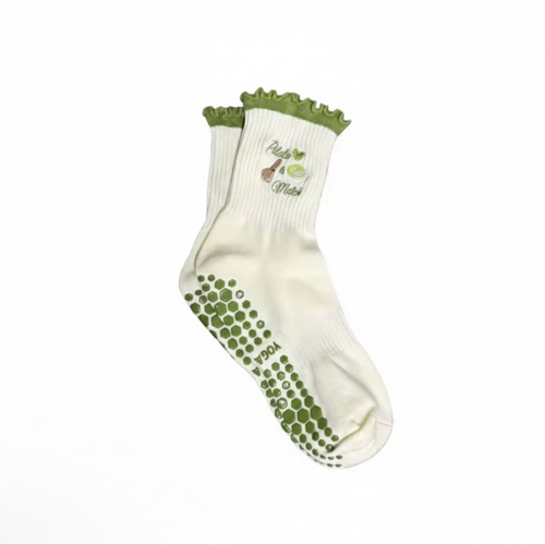 Pilates socks “Pilates & matcha”