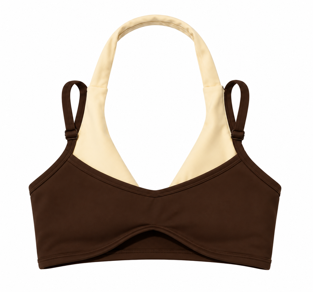 Mocha Layers Sport Bra