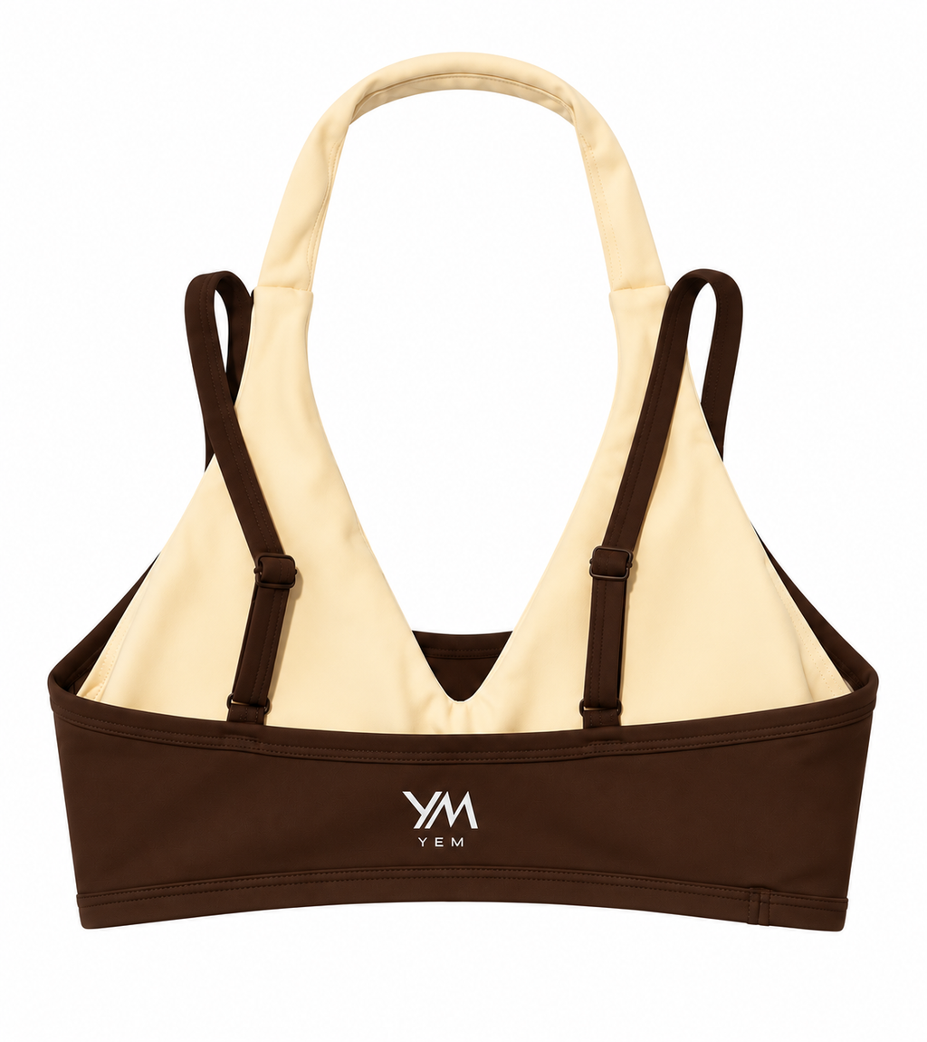 Mocha Layers Sport Bra
